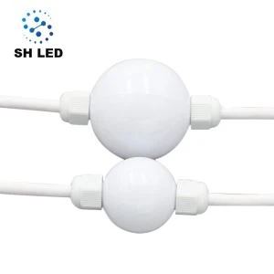 Mlečna 50 mm DMX naslovna RGB LED žoga