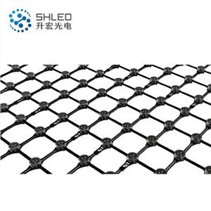 Zunanji stavba ozadje mehek prikaz mesh led zaslon